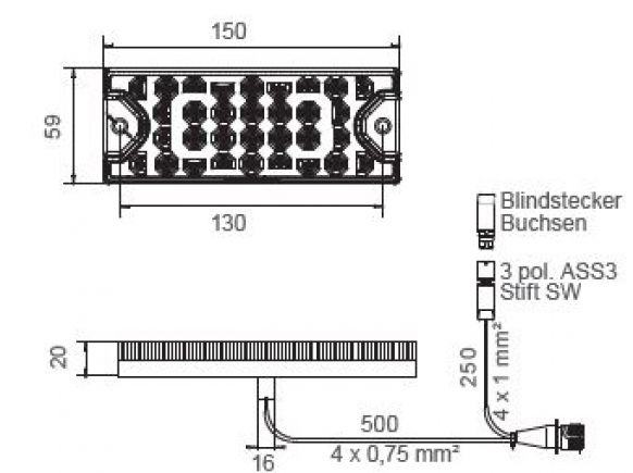 MiniLED 2 12V/24V - 420637.001 - Bakljus