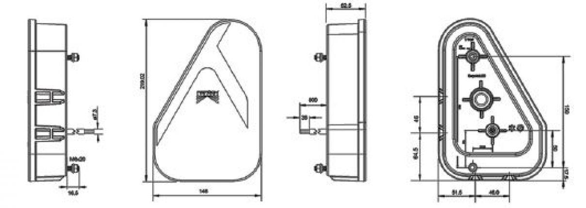 Earpoint LED 12V/24V - 417856.001 - bakljuskombination