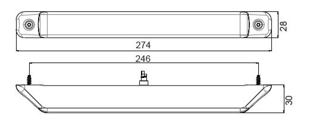 Linepoint 2 LED 12V/24V - 417191.001 - bakljuskombination