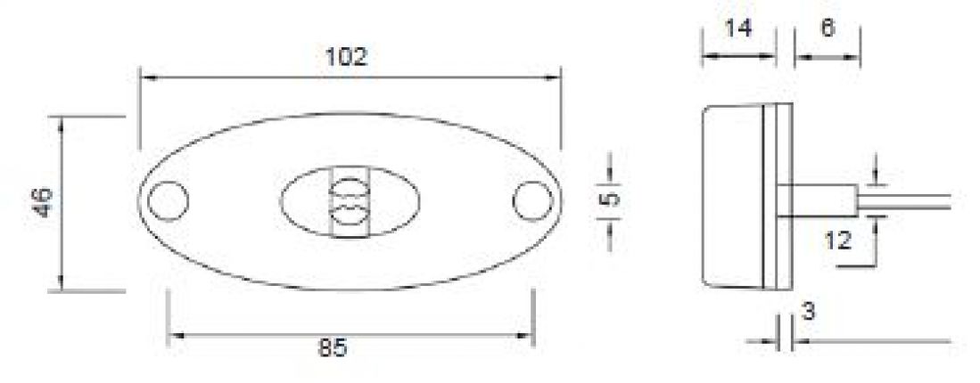Flatpoint 2 LED - 416106.001 - Positionsljus