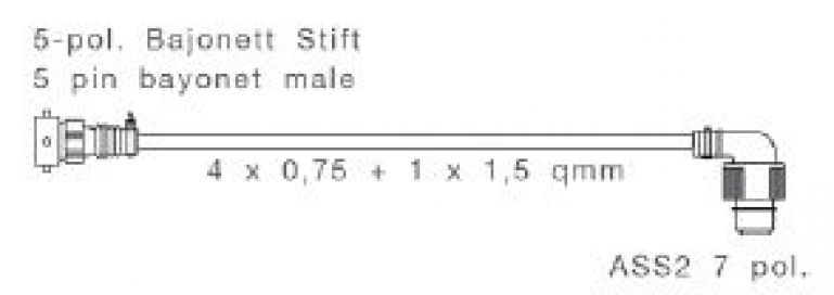 Adapter höger 5-polig - 408836.001 - Anslutningselement