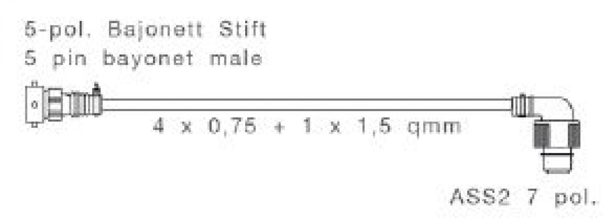 Adapter höger 5-polig - 408836.001 - Anslutningselement