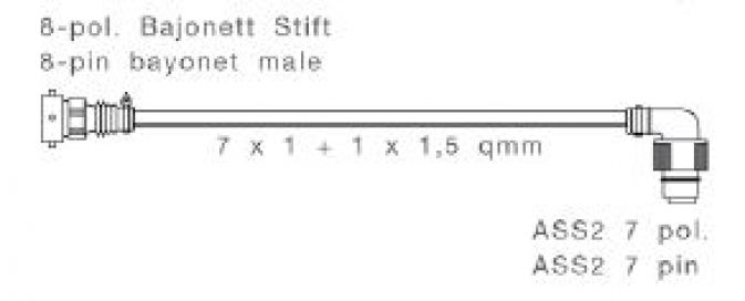 Adapter höger 8-polig - 408834.001 - Anslutningselement