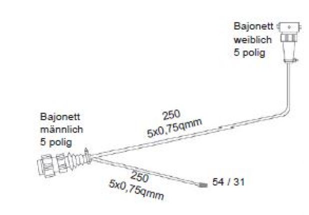 Adapter för 3:e bromsljus 0,2m + uttag DC 0,2m - 404568.001 - Tillbehör och reservdelar till lampor
