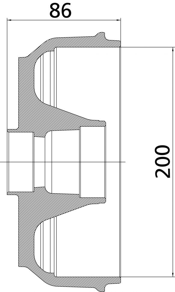 Bromsnav 200 - 21225-1C02 - Bromsnav