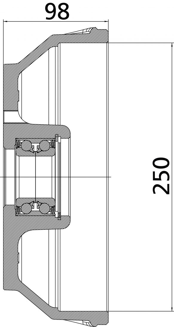 Bromsnav 250 - 25655C02 - Bromsnav