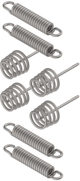 Fjäderuppsättning - 405977.001 - Bromsbackuppsättning