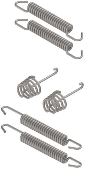 Fjäderuppsättning - 421505.001 - Bromsbackuppsättning