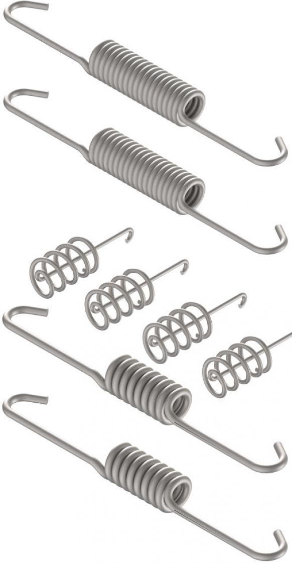 Fjäderuppsättning - 406168.001 - Bromsbackuppsättning