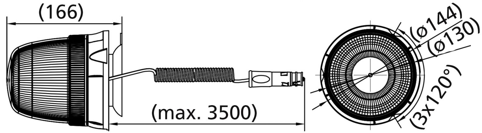 Hög roterande fyr - 421460.001 - Roterande fyrar
