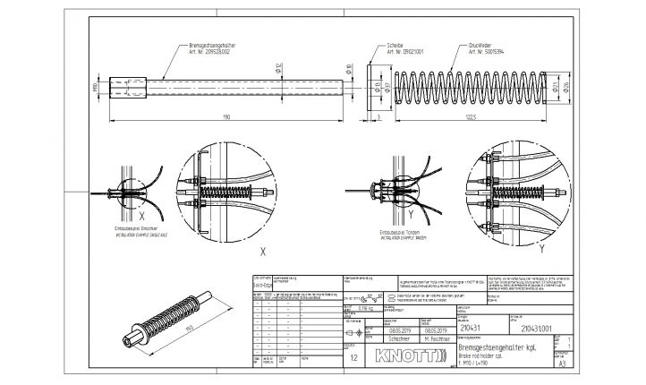 Hållare för bromskoppling - 210431.001 - Överföringsanordning