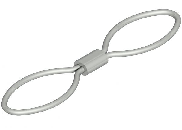 Anhållningskabel för obromade släpvagnar upp till 1500 kg - 6B1987.001 - Flänsad kula