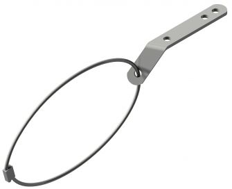 Arresteringskabel med schackel - 407822.001 - Flänsad kula