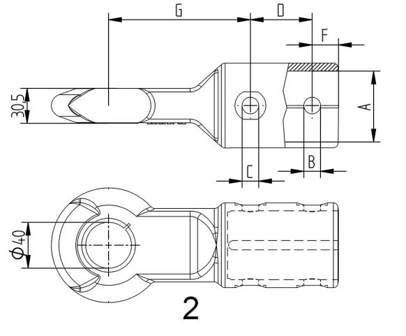 Bogserögla "DIN 40" - 98762093 - Bogseröglor