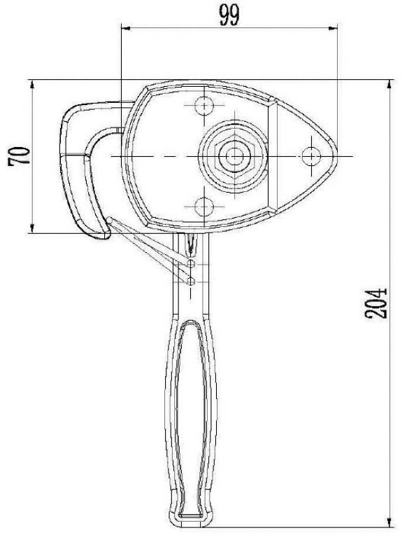 Vinkelspaklås - 4803499X - Lås