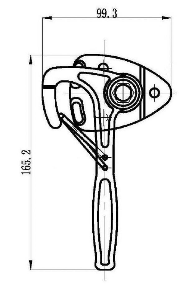 Vinkelspaklås - 403867.001 - Lås