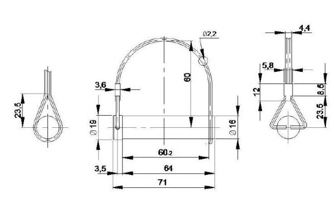 Gångjärnsstift - 404275.001 - Gångjärn