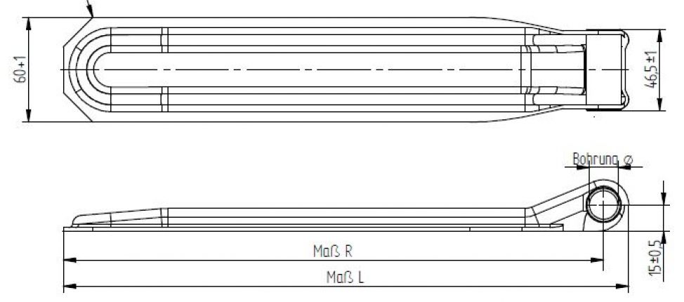 Gångjärn för klaff - 404273.005 - Gångjärn