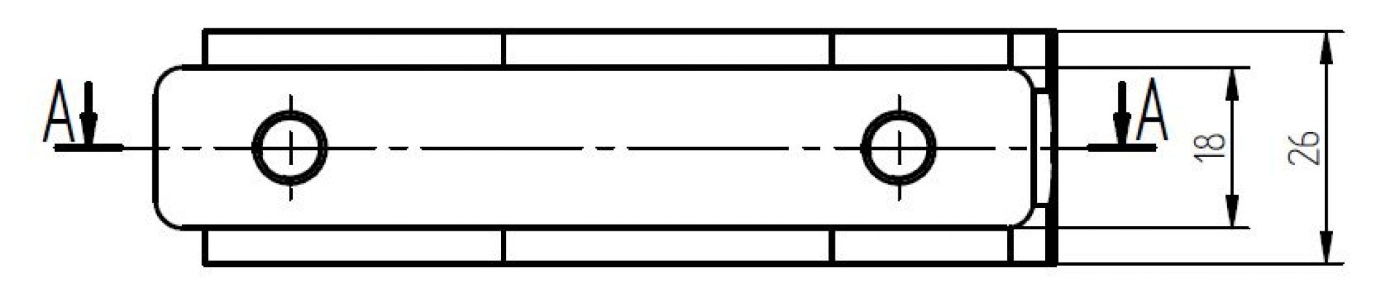 Gångjärn för sidopanel - 403327.001 - Gångjärn