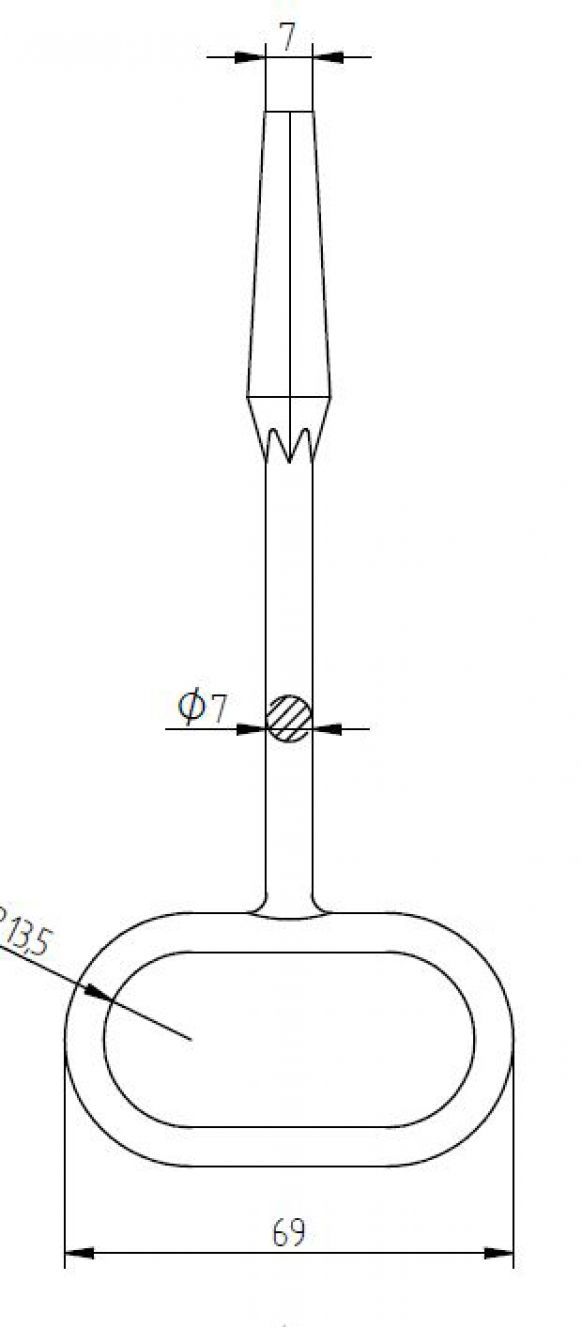 Dornnyckel galv. - 408059.001 - Lås / tillbehör
