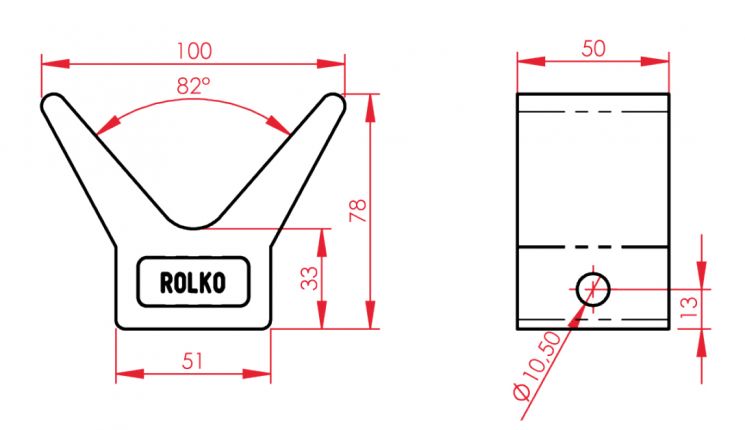 Bogstöd - 402809.010 - Båttrailer