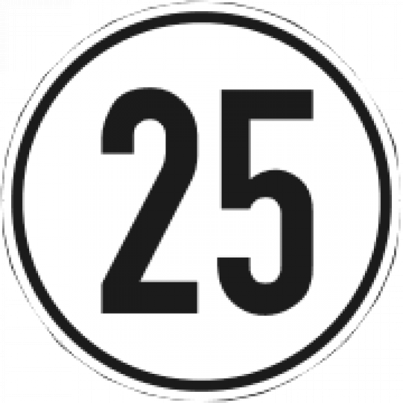 Hastighetsskyltar - 410127.025 - Skyltar