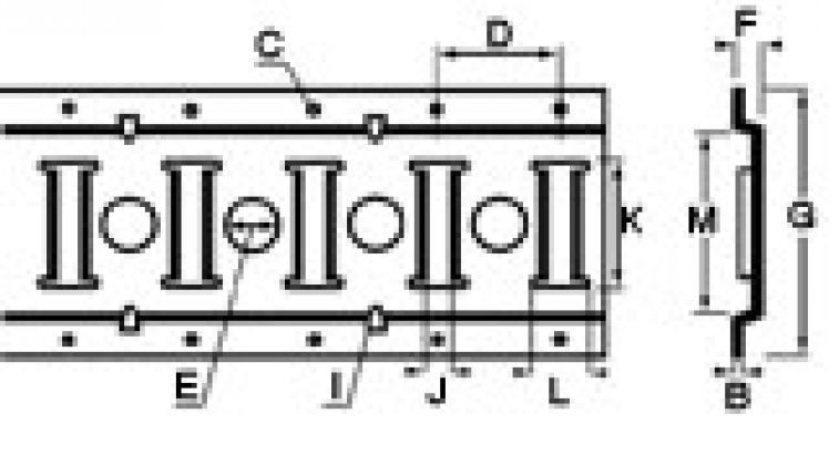 Ankarkanal med slitsat hål - 416942.001 - Fastställande ankare