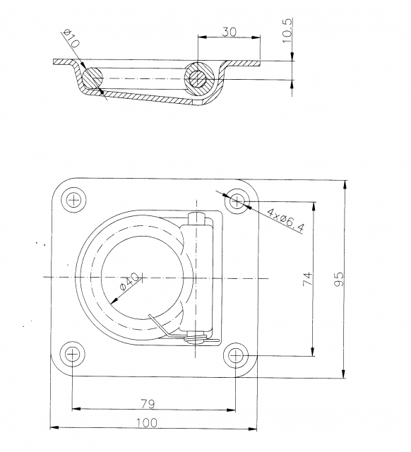 Surrning med fjäder - 401706.002 - Fästankare