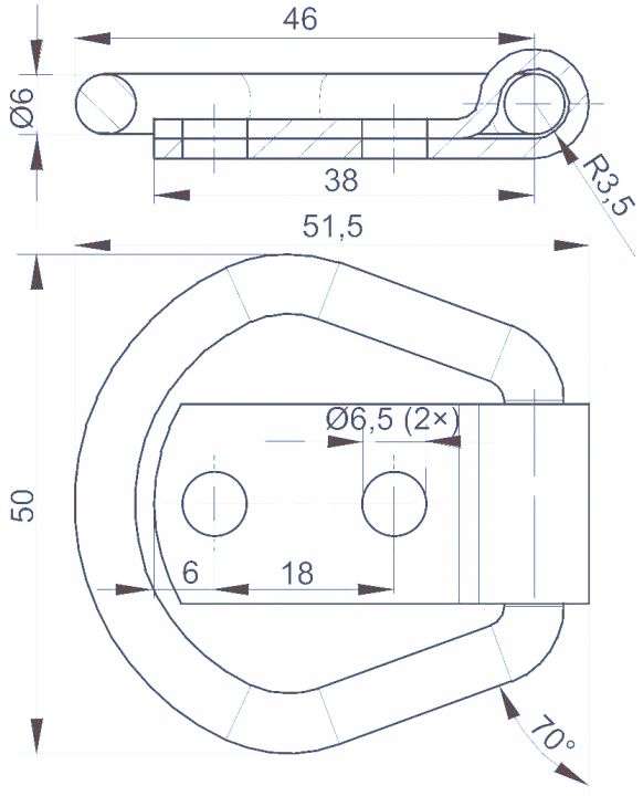 Surrring + klack - 6S5702.001 - Fästankare