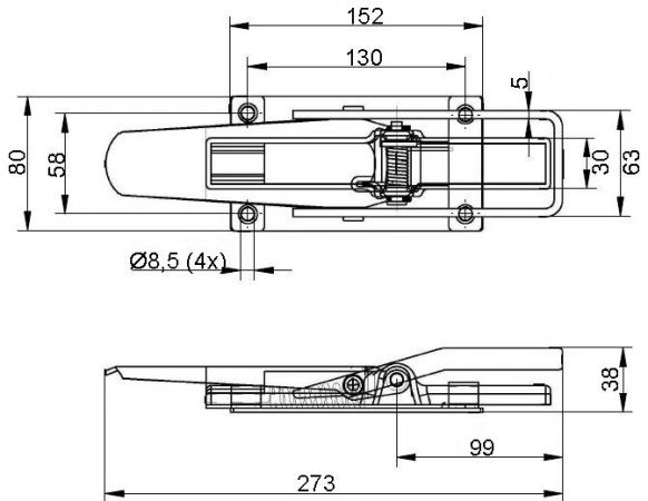 Excentriskt lås - 404270.001 - Lås