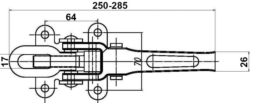 Excentriskt lås - 407974.001 - Lås