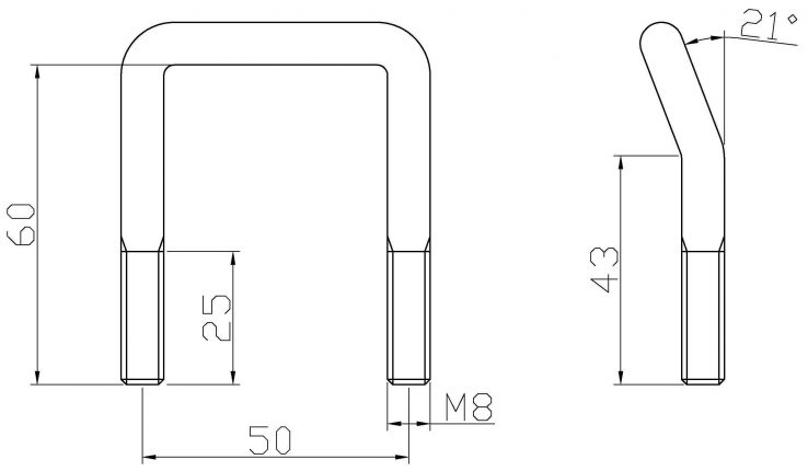 Löst surrningsbeslag - 420094.001 - Monteringsankare