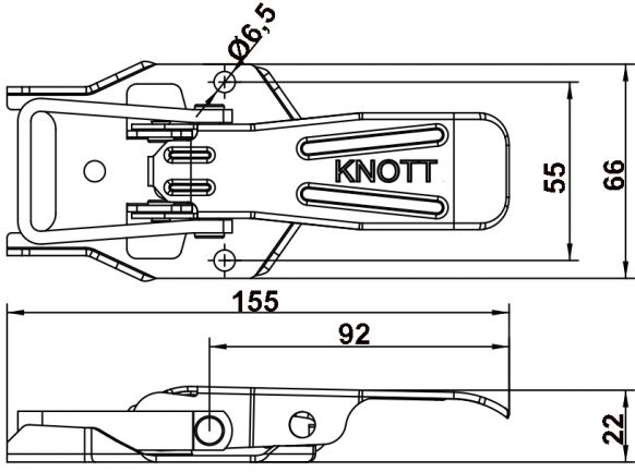 Excentriskt lås - 6S5692.001 - Lås