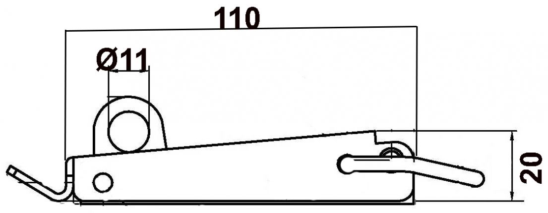 Excentriskt lås - 417631.001 - Lås