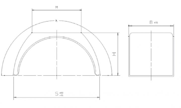Bakhjulets stänkskydd