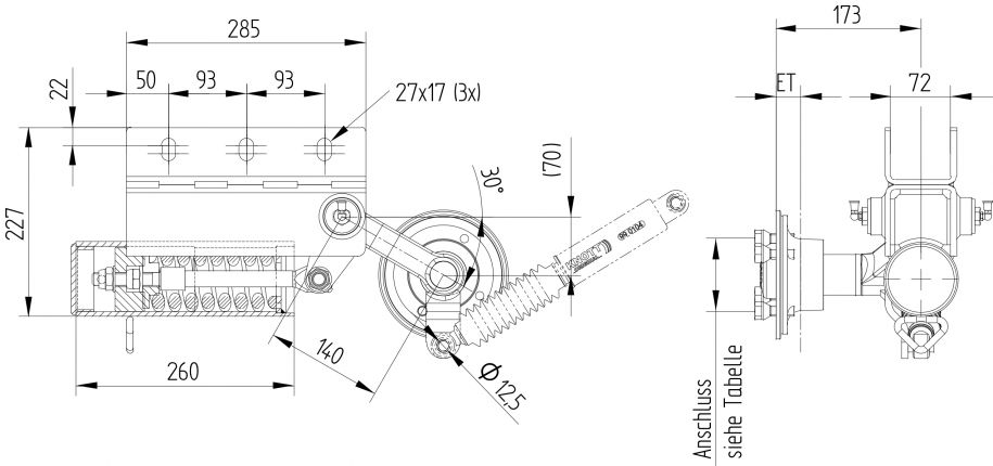 Spiralfjäderaxel KLL4 - 725486.001 - Spiralfjäderaxel