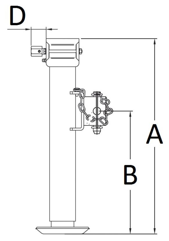 Fällbart stödben - 402615.001 - Stödben