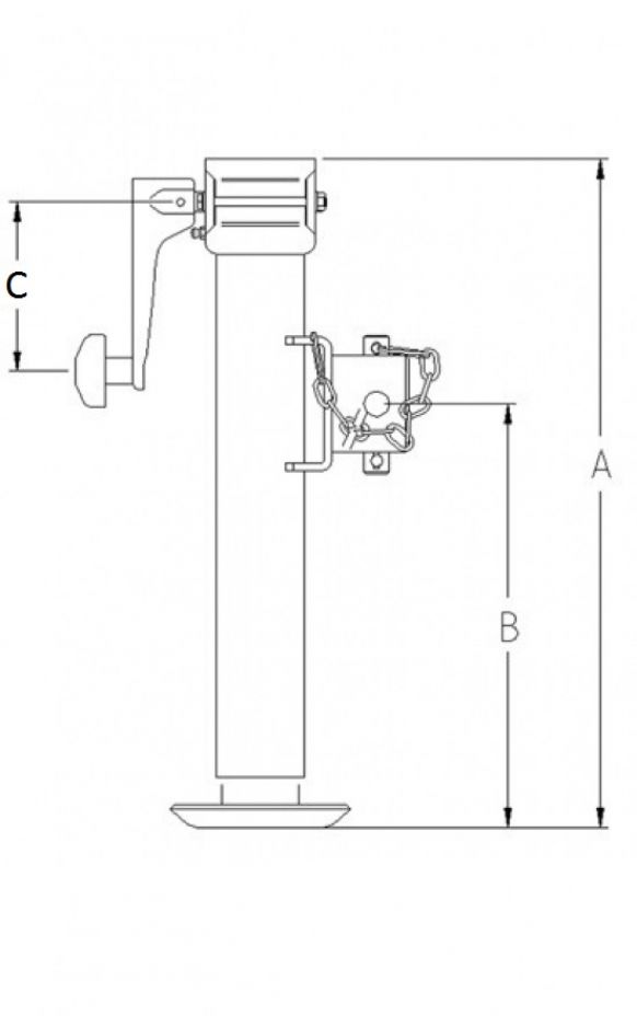 Fällbart stödben - 402617.001 - Stödben