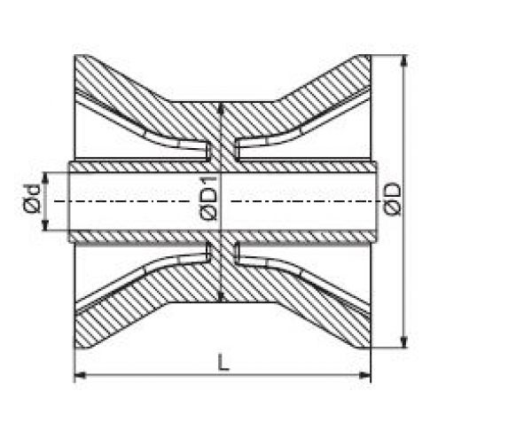 Bow roller 3" - 6X1064.012 - Båttrailer
