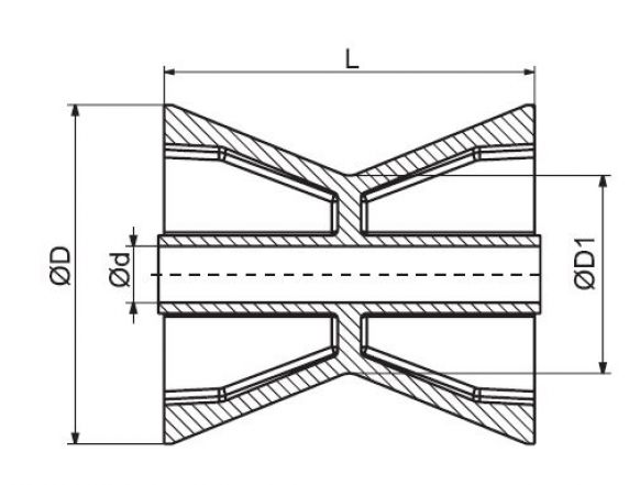 Bogrulle 4" - 6X1064.014 - Båttrailer