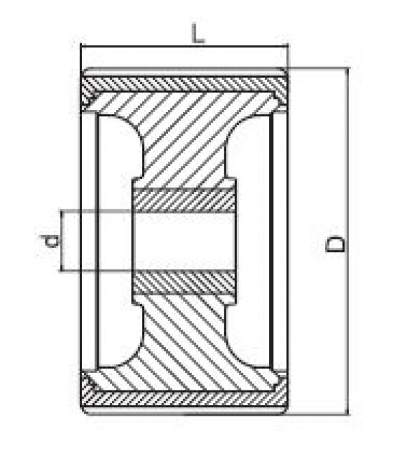 Sliprolle 5" - 6X1067.020 - båttrailer
