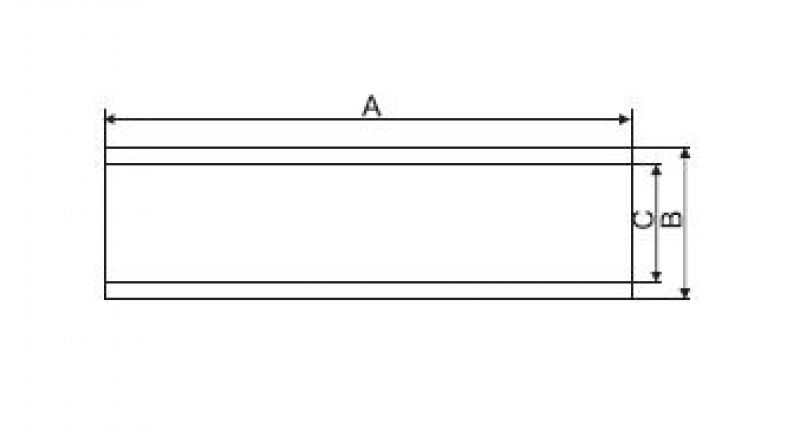 Kielstöd 2,5 "x12" - 6X1065.011 - Båttrailer