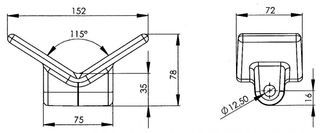 Bogstöd - 402809.028 - Båttrailer