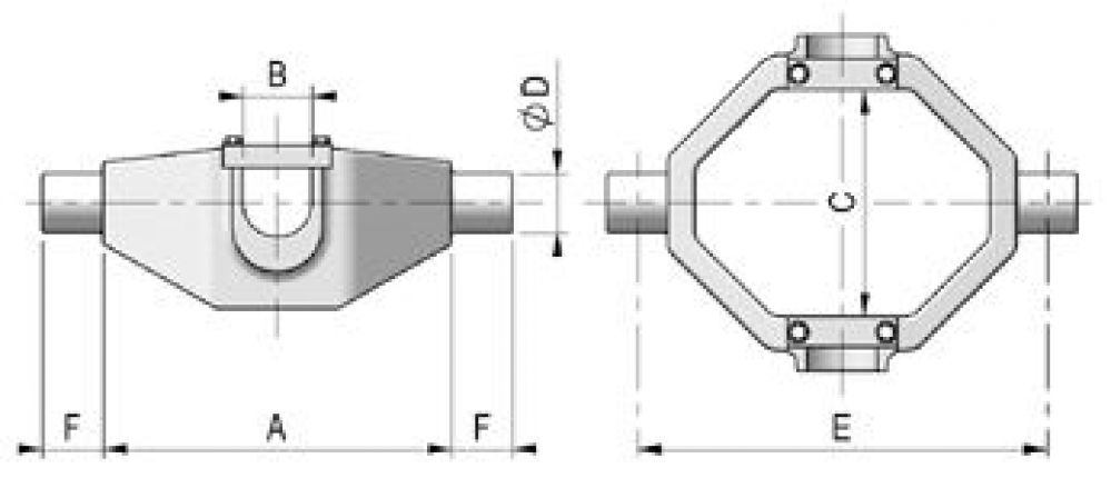 Kardanring - 415893.001 - Tillbehör till teleskopcylindrar