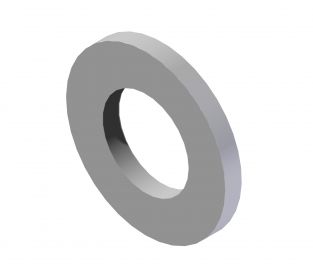 Platt bricka med fas - D125.017 - DIN-delar