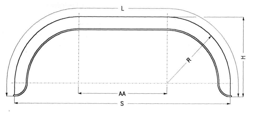Stänkskydd, dubbelaxel, runt - 401616.001 - Stänkskydd